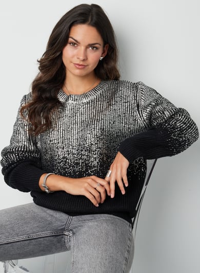 Glitz and Glow Pullover - Schwarz &amp;  h5 Bild4
